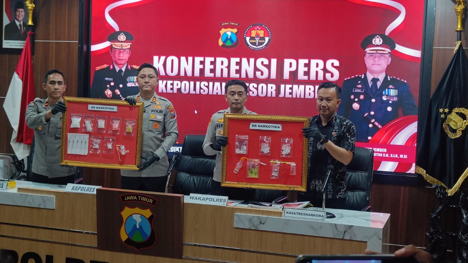 Satresnarkoba Polres Jember Ungkap 25 Kasus Narkoba, Jaringan Peredaran hingga Bali Terbongkar
