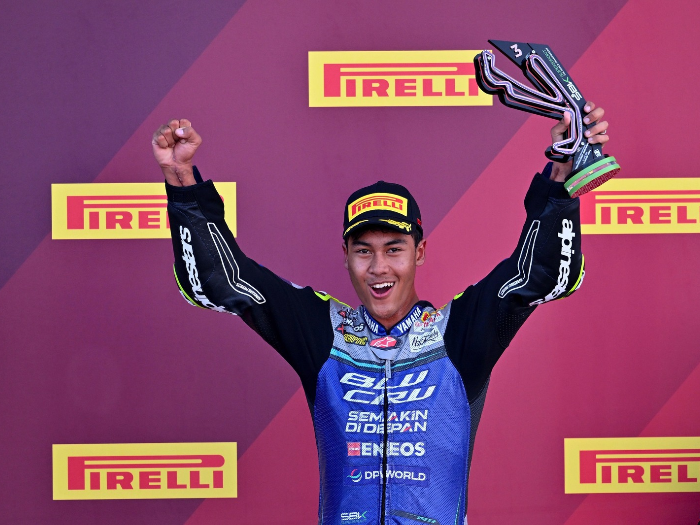 Aldi Satya Mahendra Naik Podium di Misano, Tembus 10 Besar Dunia