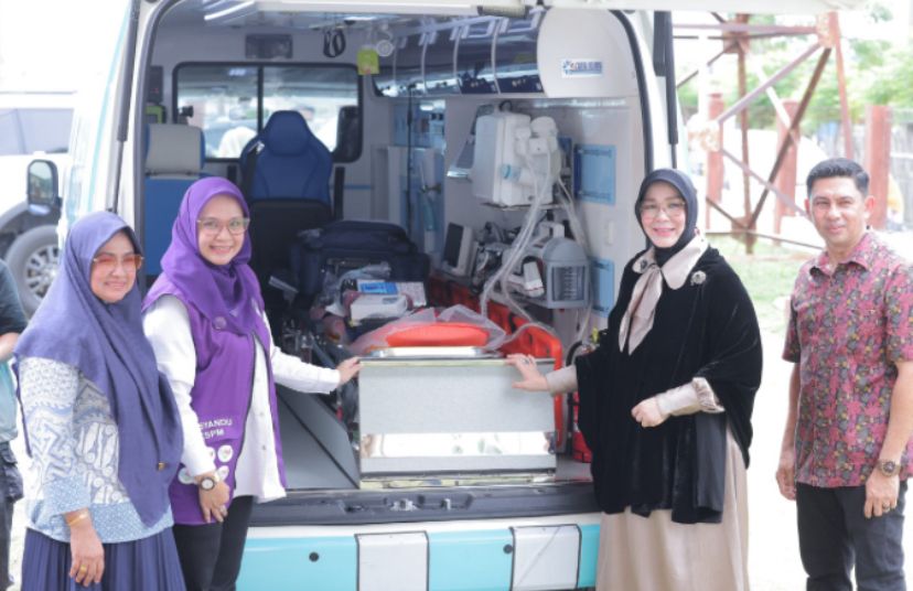 Perkuat Layanan Kesehatan, Illiza Resmikan Ambulans Hiace Berfasilitas USG di Alue Naga