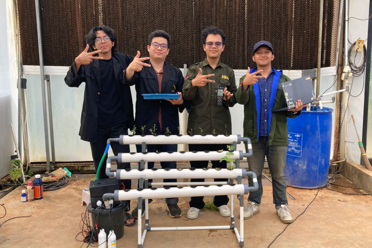 Mahasiswa ITERA Ciptakan Smart Hydroponic Farming, Pertanian Stevia Lebih Cerdas dengan IoT