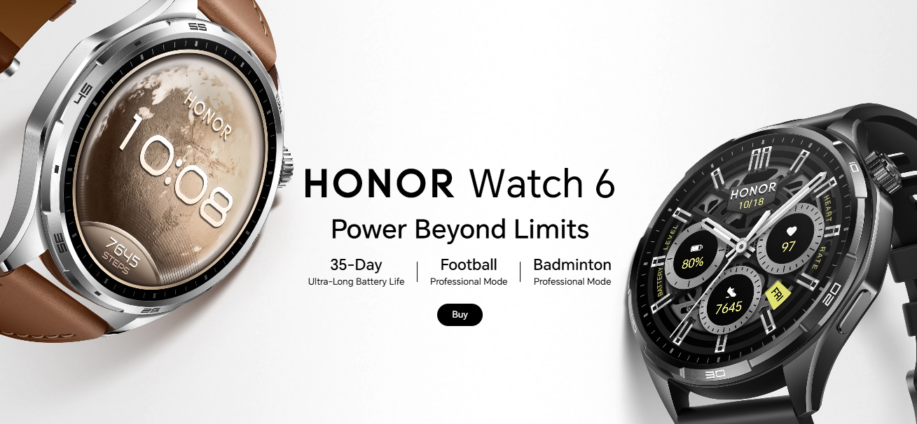 Baterai Awet 35 Hari! Intip Spesifikasi Lengkap HONOR Watch 6 Terbaru