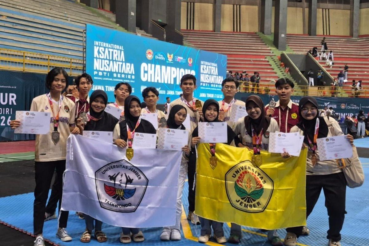 Borong 11 Medali, UKM Taekwondo UNEJ Catat Sejarah di Ajang Internasional Ksatria Nusantara 2026