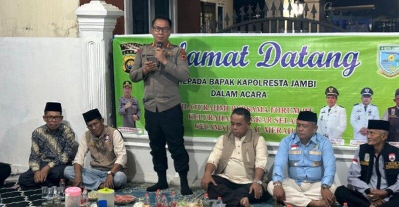 Jalin Sinergi Keamanan, Kapolresta Jambi Sambangi Ketua RT di Wilayah Lingkar Selatan