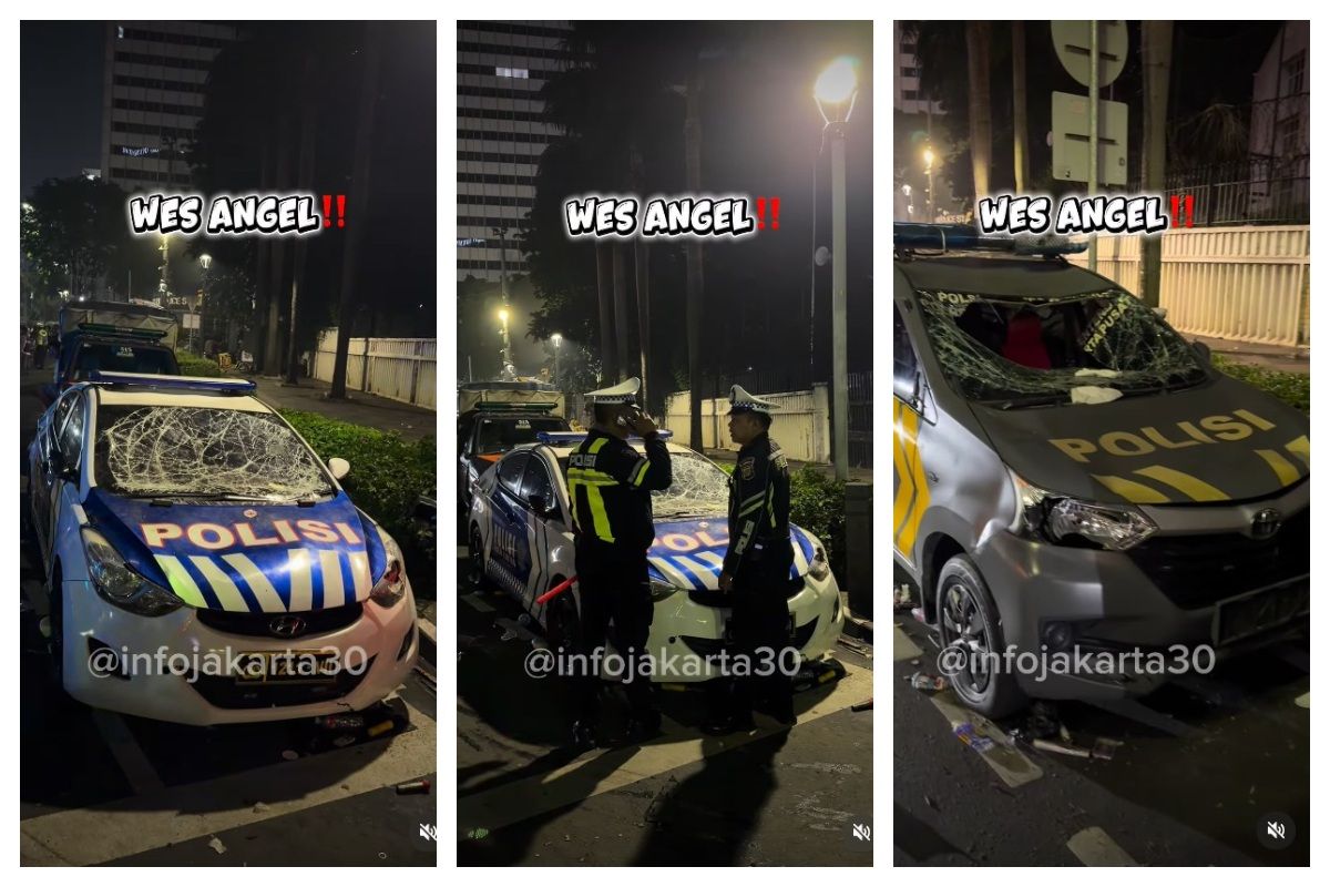 Viral Mobil Polisi Dirusak OTK Menjelang Perayaan HUT Jakarta, Begini Kronologinya