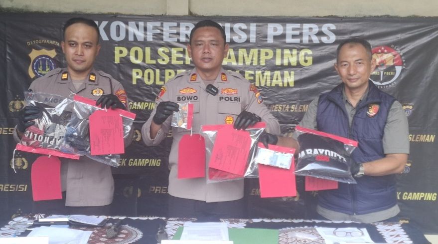 Dua Pria di Sleman Diringkus Polisi Usai Peras Pengendara, Salah Satu Pelaku Residivis Kasus Penganiayaan