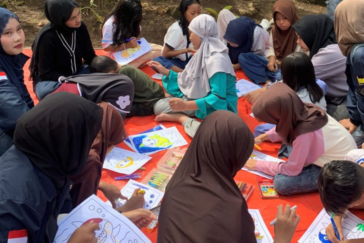 Mahasiswa IKM Itera Hadirkan IKM Educare, Tebar Semangat Belajar untuk Anak-anak Lampung
