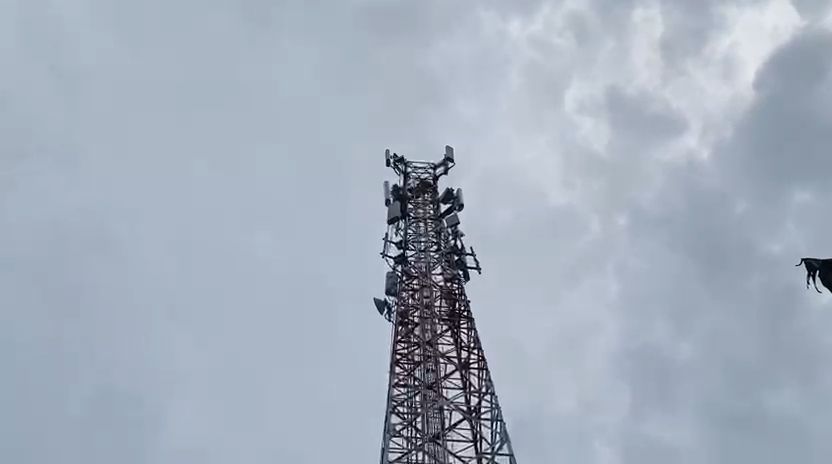 Tim SAR Gabungan Selamatkan Pria yang Memanjat Tower di Way Kandis Bandar Lampung