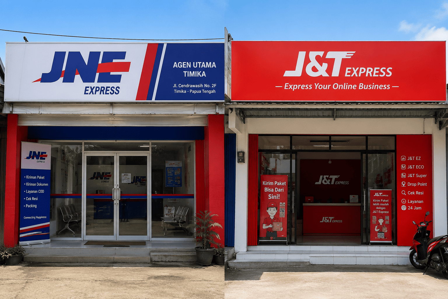 Daftar Kantor JNE dan J&T di Mimika, Lengkap dengan Alamat dan Jam Operasional