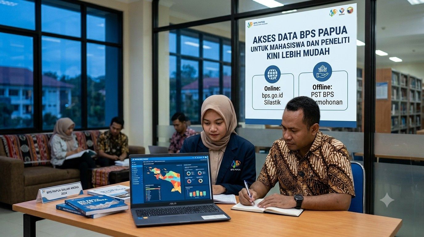 Akses Data BPS Papua Untuk Mahasiswa Dan Peneliti Kini Lebih Mudah, Ini Panduan Online Dan Offline Yang Wajib Diketahui