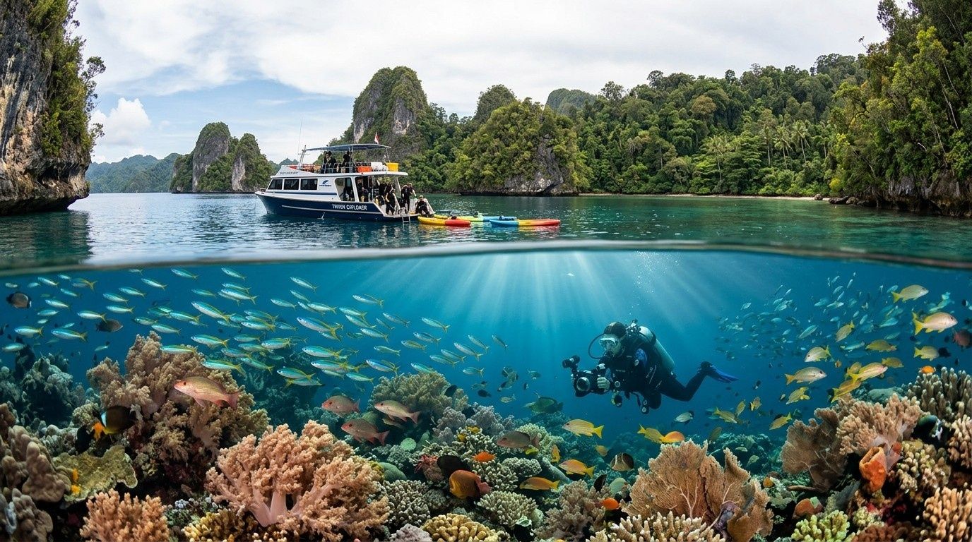 Keindahan Tersembunyi Teluk Triton Yang Membuat Penyelam Sulit Berpaling