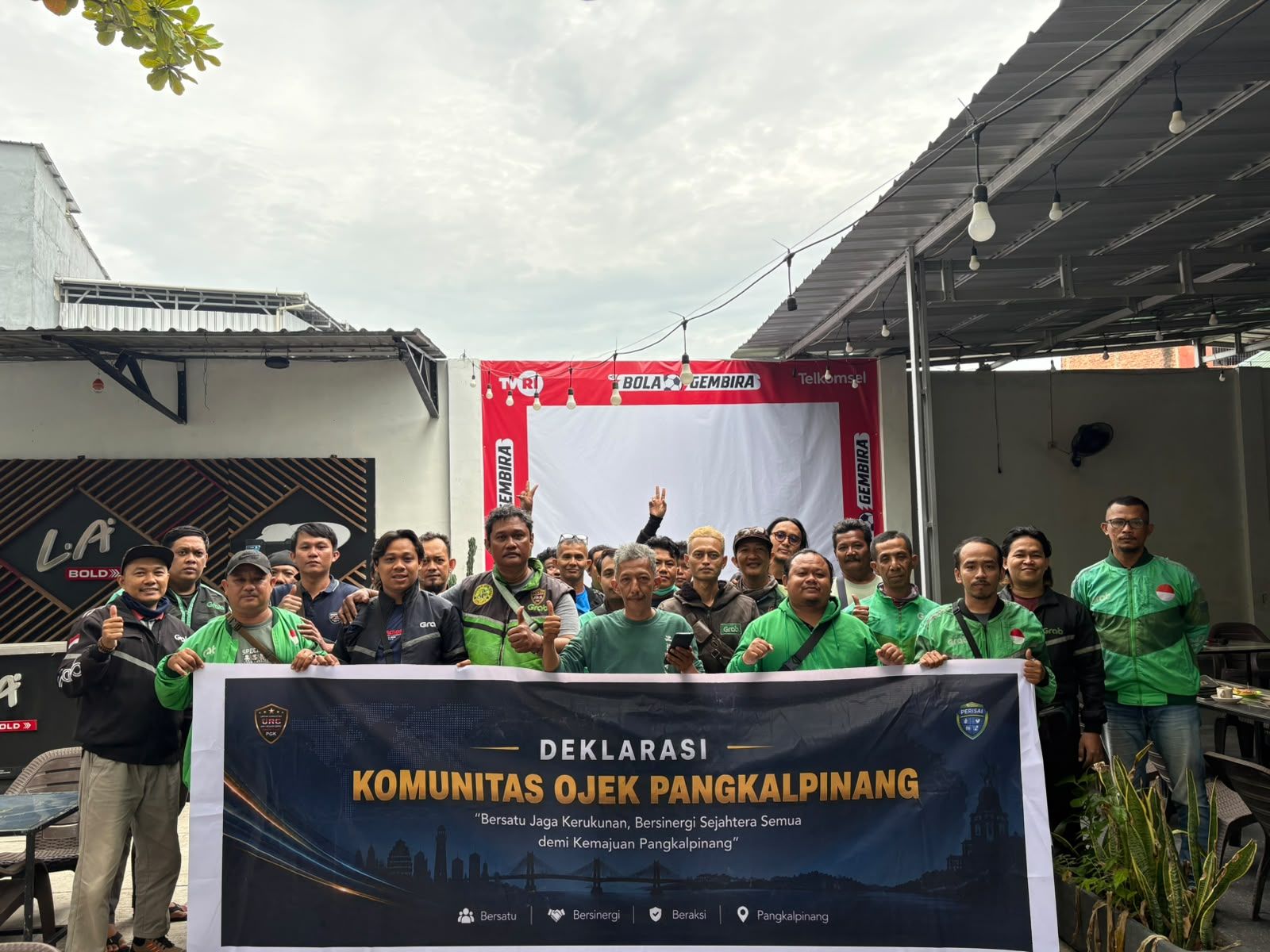 Komunitas Ojek Online Pangkalpinang Berkomitmen Jaga Kamtibmas, Sebut Keamanan Kunci Rezeki