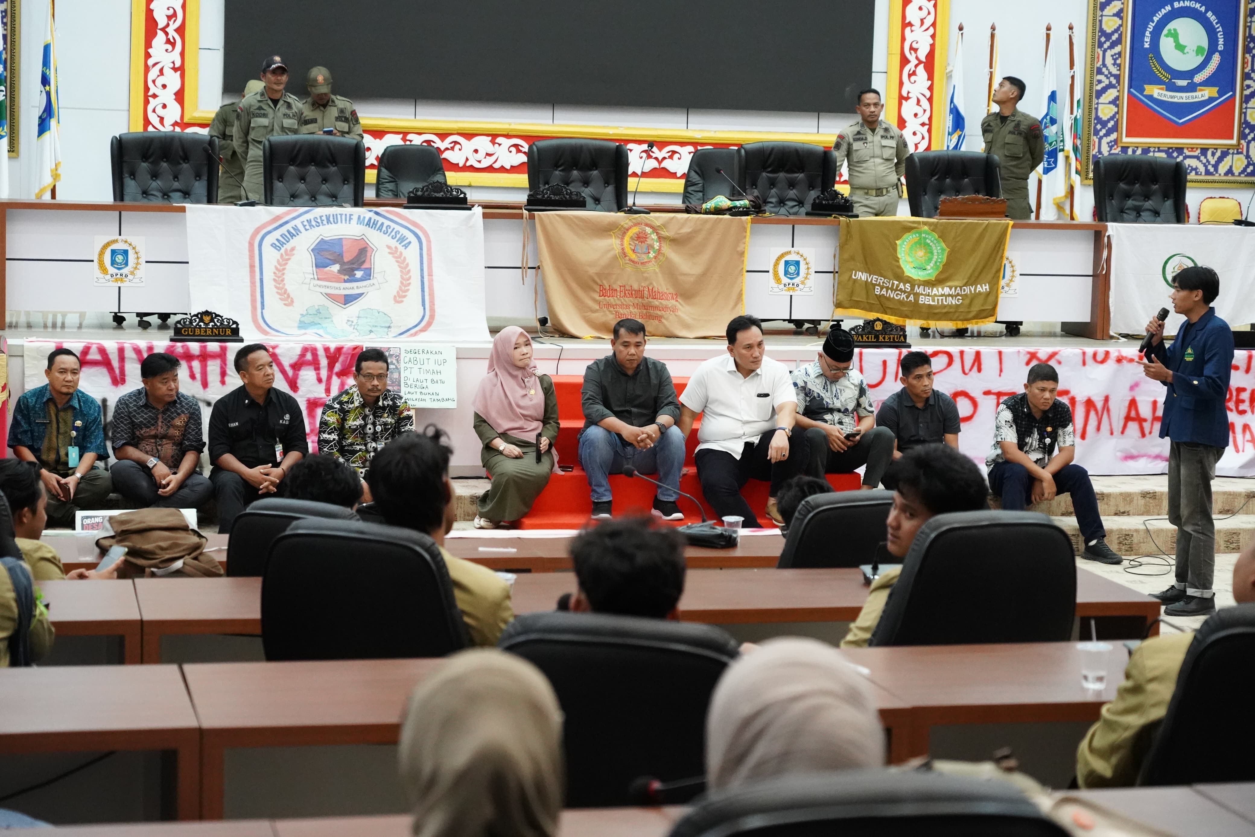 DPRD Babel Berdiri Bersama Rakyat, Kawal Aspirasi Mahasiswa