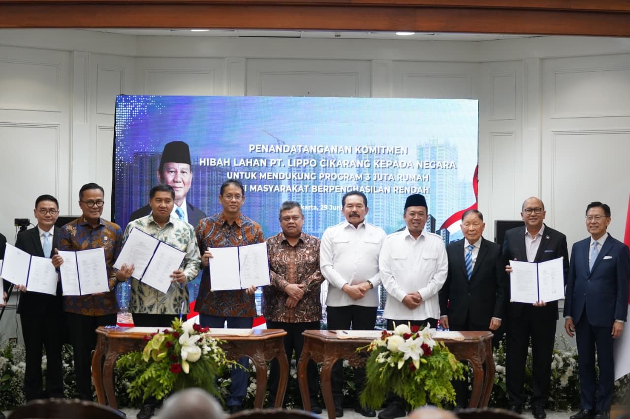 Hibah Lahan PT Lippo Cikarang Dukung Penyediaan Hunian Bersubsidi di Bekasi
