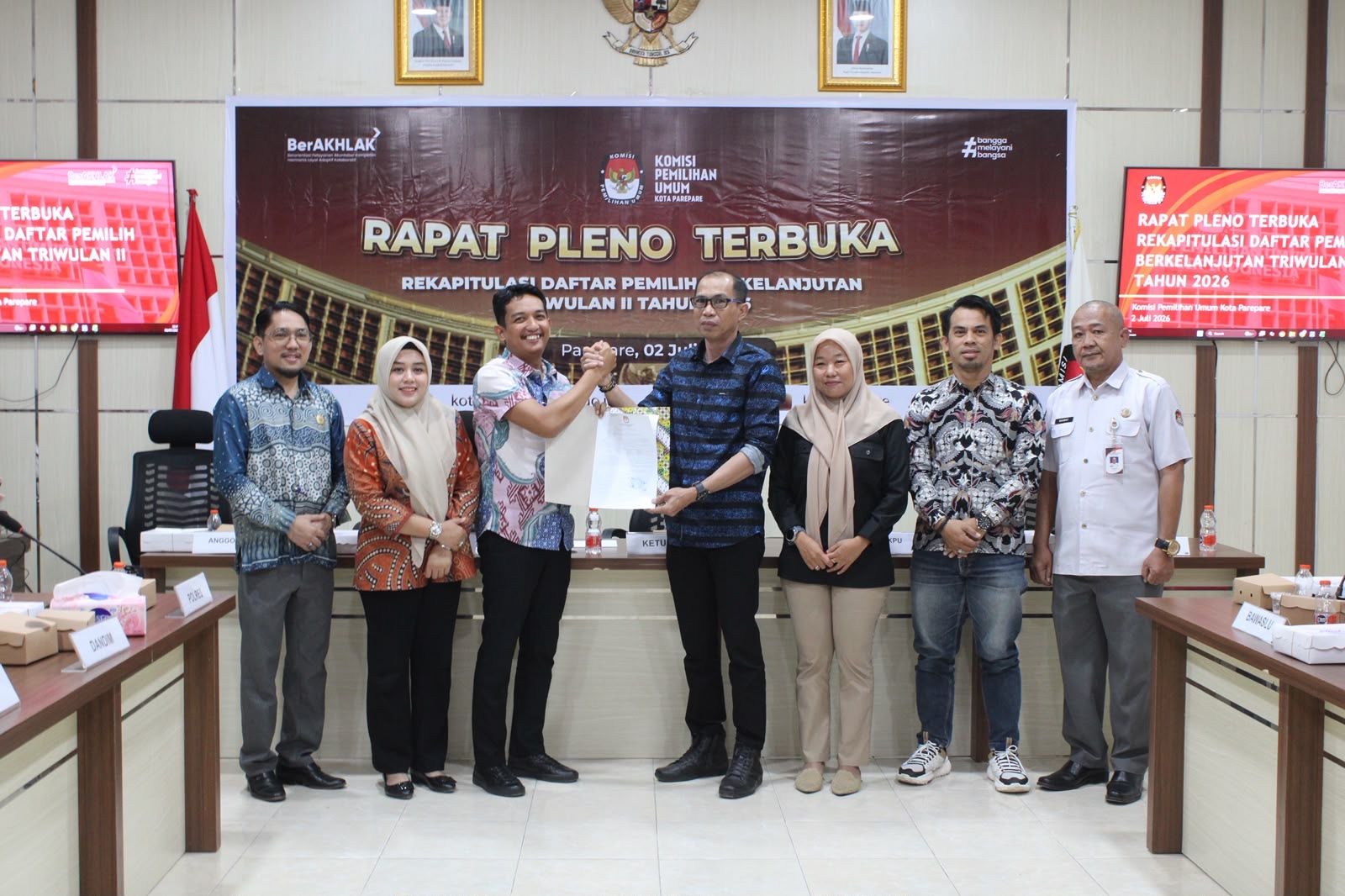 KPU Parepare Tetapkan Data Pemilih Triwulan II 2026 Capai 116 Ribu Lebih