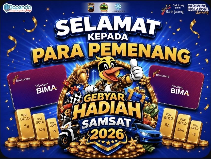 Gebyar Hadiah Samsat 2026 Dilakukan Sebagai Apresiasi Masyarakat yang Bayar Pajaknya Tepat Waktu