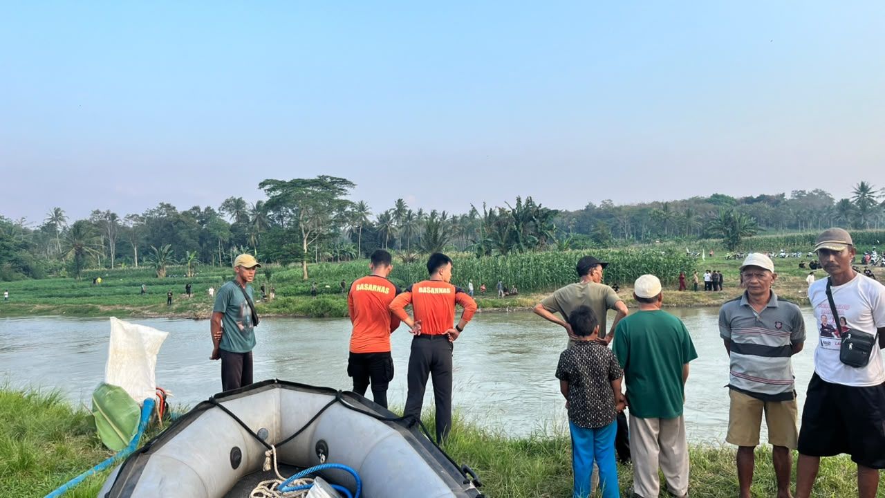 Tim SAR Gabungan Cari Dua Remaja yang Tenggelam di Sungai Pekon Jogyakarta Pringsewu