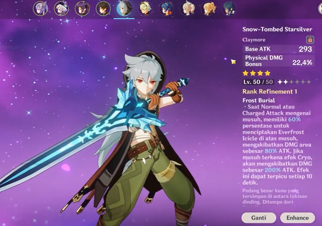 Lokasi Snow-Tombed Starsilver Genshin Impact, Cara Mendapatkan Claymore Gratis di Dragonspine