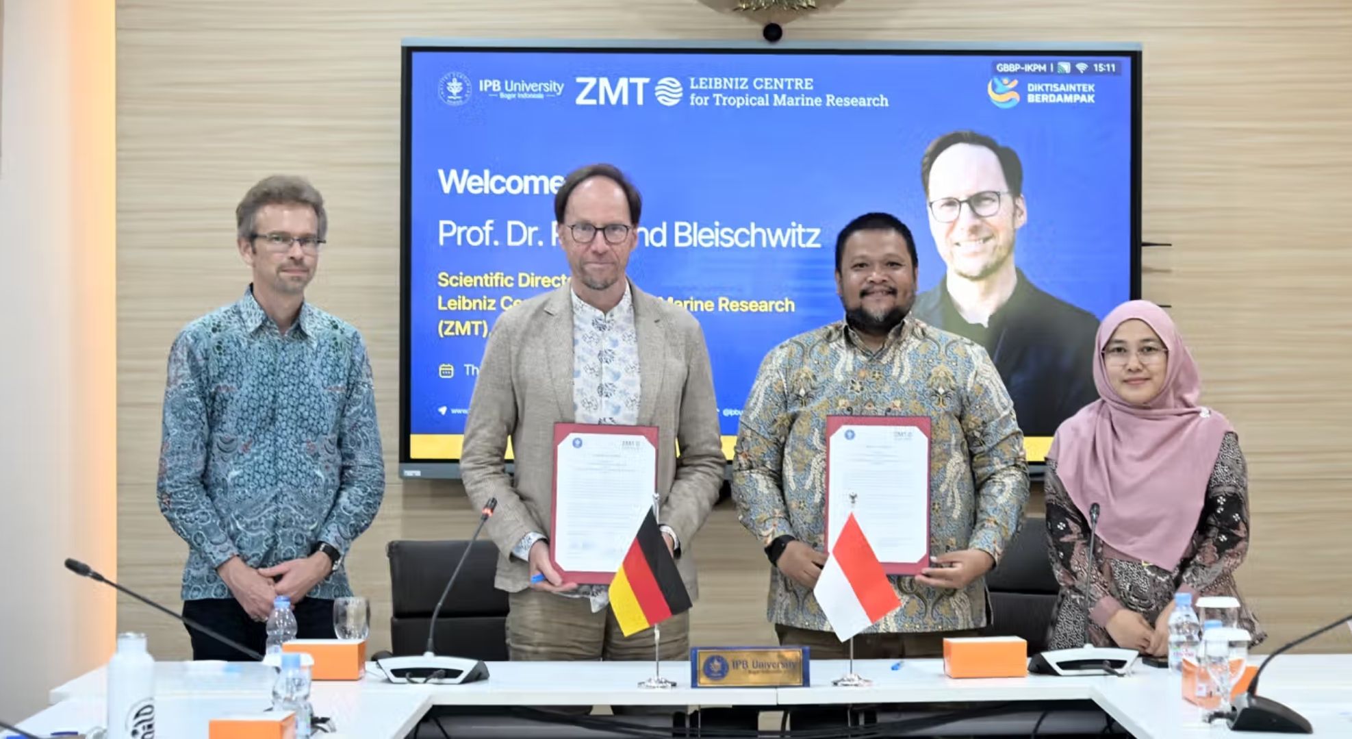 IPB University dan ZMT Jerman Perkuat Kolaborasi Tridarma, Fokus pada Riset Kelautan dan Pertukaran Akademik