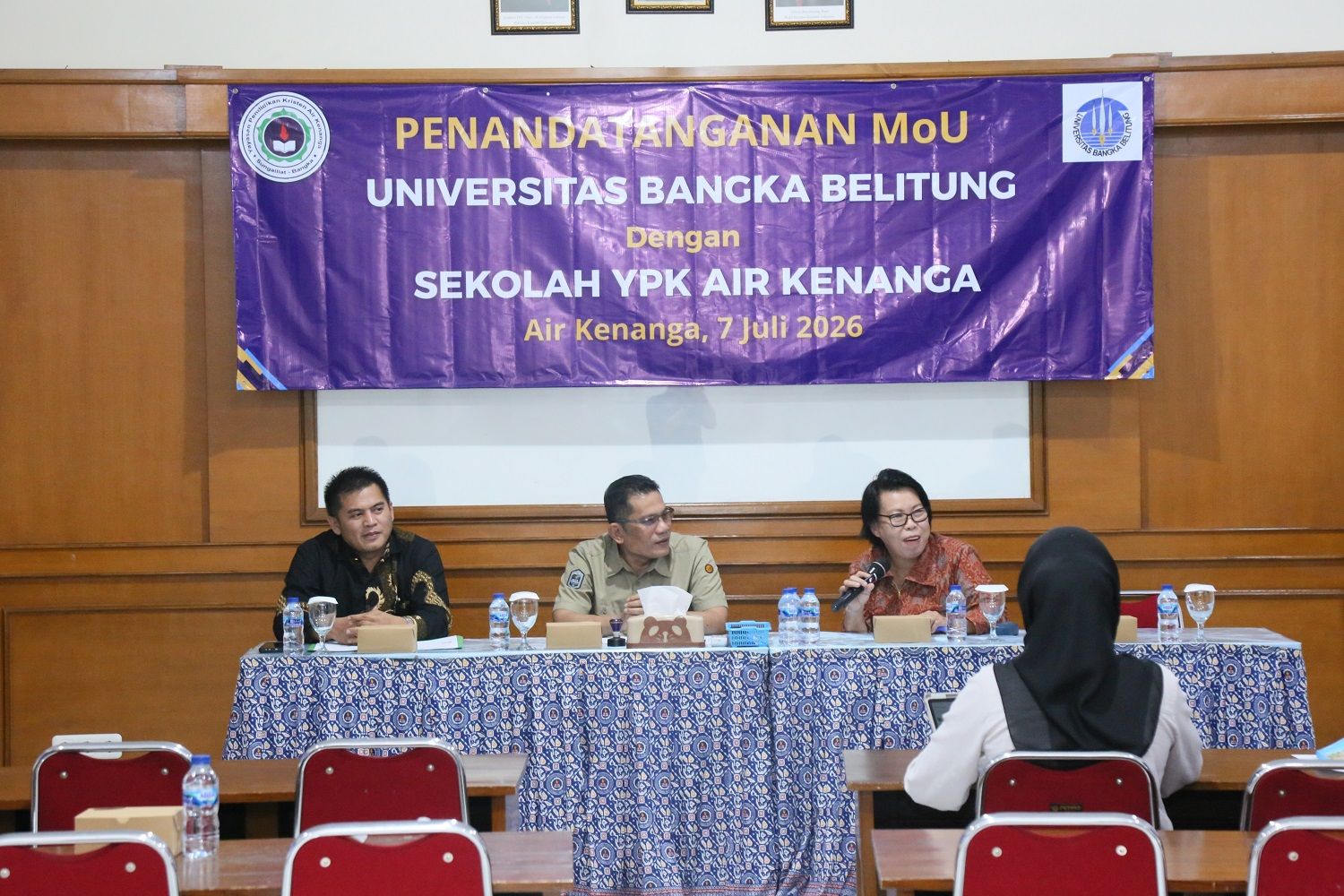 UBB dan YPK Air Kenanga Teken MoU Perkuat Sinergi Pengembangan Pendidikan