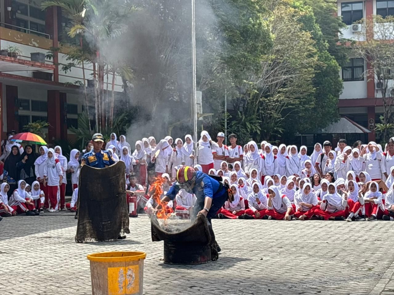 Kolaborasi PEP Tarakan Field dan PMK Tingkatkan Kesiapsiagaan Kebakaran di Lingkungan Sekolah