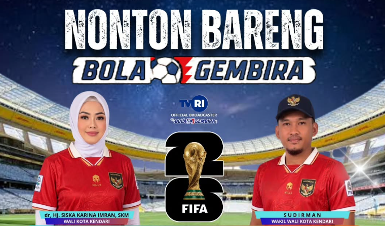 Nobar FIFA di Balai Kota Kendari Dimulai 15 Juli! Ada Bazar Kuliner, UMKM hingga Pangan Murah