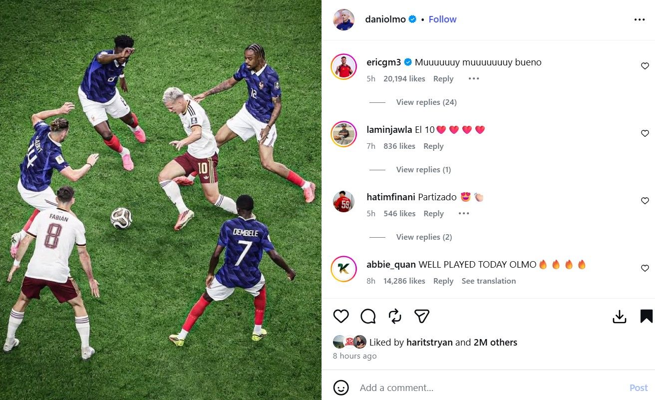 Mirip Momen Ikonik Iniesta, Dani Olmo Bawa Spanyol ke Final Piala Dunia 2026!