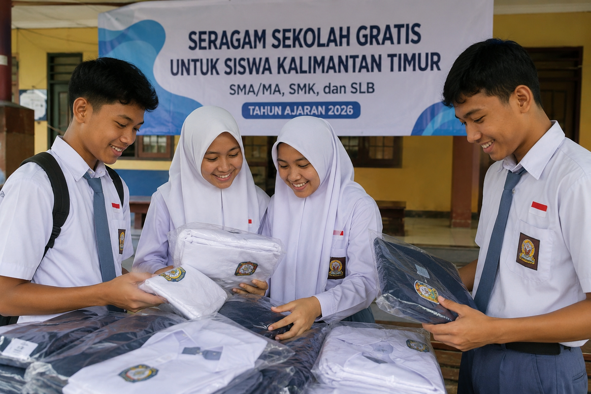Distribusi Seragam Gratis Siswa di Kaltim Ditargetkan Rampung Oktober