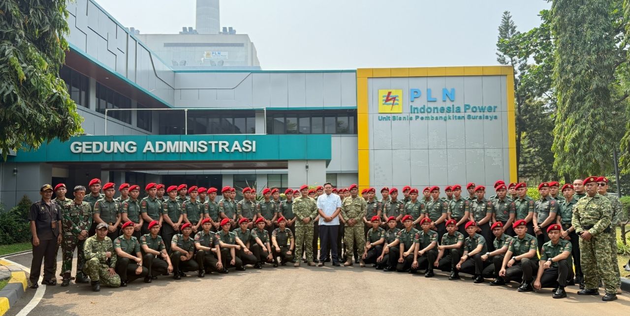 Pengamanan Objek Vital Nasional, Komando Latihan Kopassus Kunjungi PLN Indonesia Power UBP Suralaya