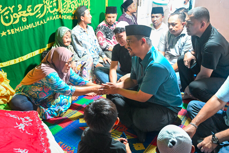 Melayat ke Rumah Duka, Bobby Nasution Tawarkan Kuliah dan Pekerjaan untuk Anak Almarhum Nelayan