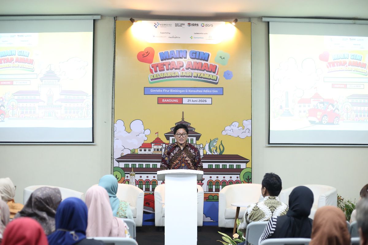 Kemkomdigi Ajak Orang Tua Cegah Anak Kecanduan Gim Lewat GimTalks DARA di Bandung