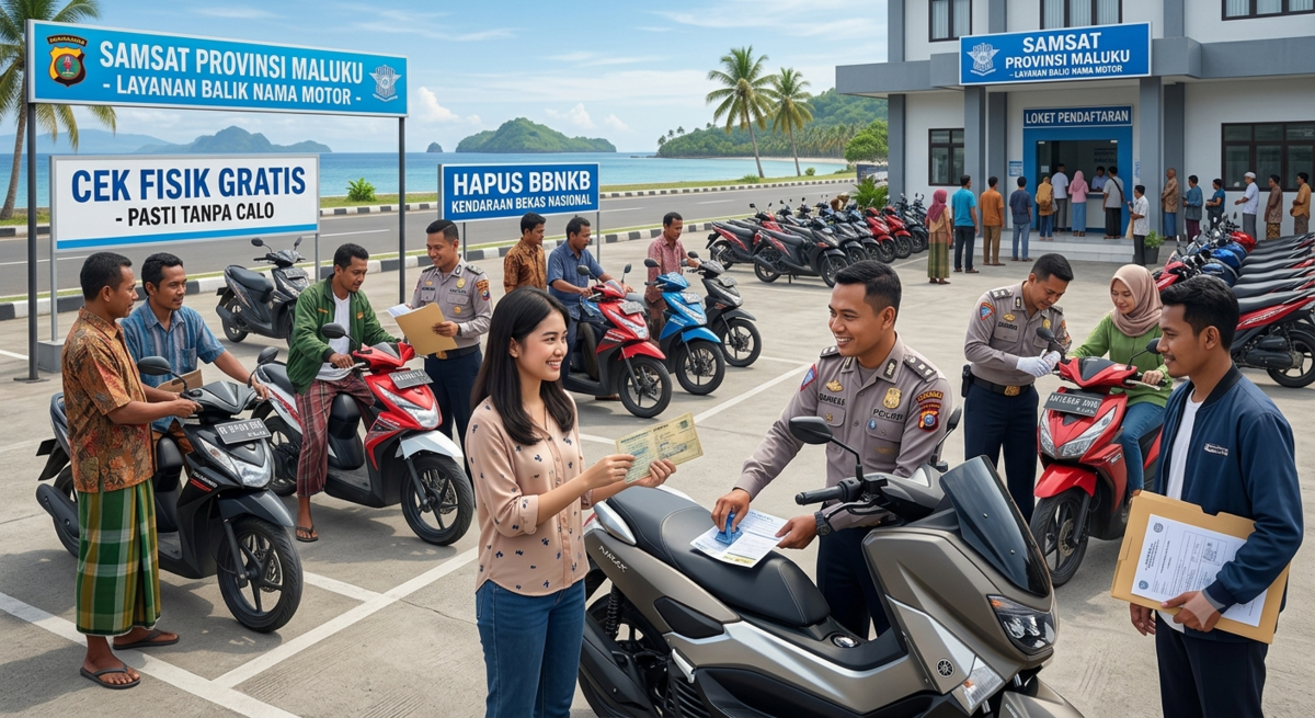 Panduan Lengkap dan Biaya Balik Nama Motor di Samsat Maluku Tanpa Calo