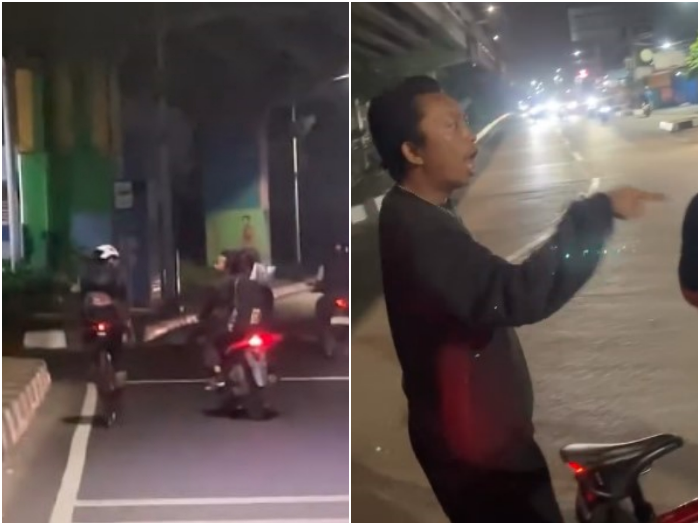 Pemotor Ini Pura-Pura Ketabrak Pesepeda Berujung Minta Uang, Pelaku Diburu Polisi
