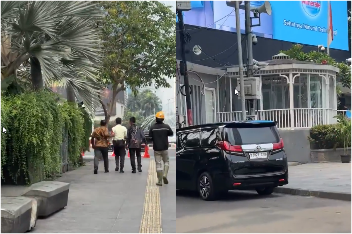 Viral Cekcok Sopir Alphard Vs Sekuriti usai Tegur Terobos Lampu Merah di Jakpus, Begini Endingnya
