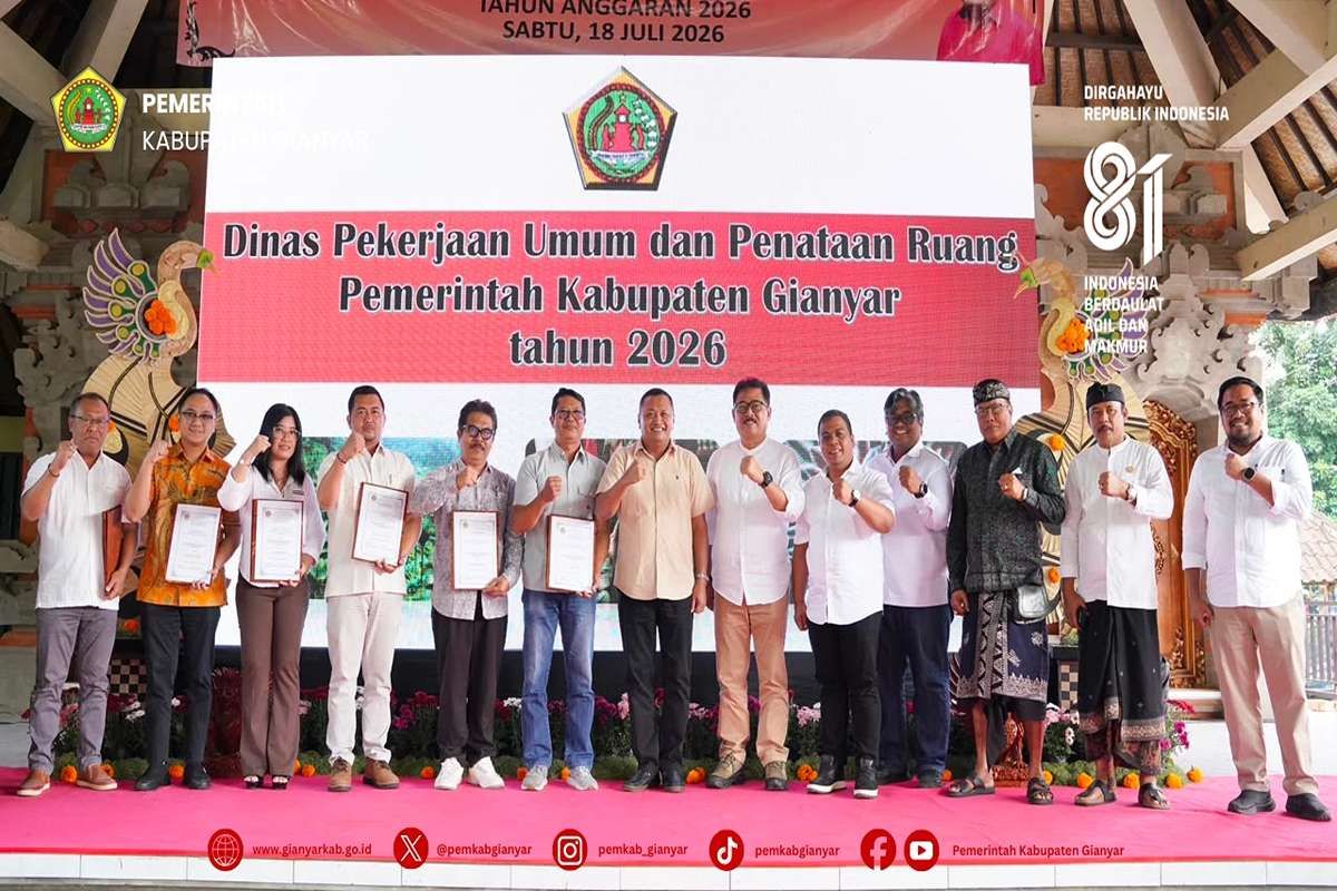 Pemkab Gianyar Percepat Pembangunan Jalan, Seluruh Ruas Kabupaten Ditargetkan Tuntas dalam Tiga Tahun