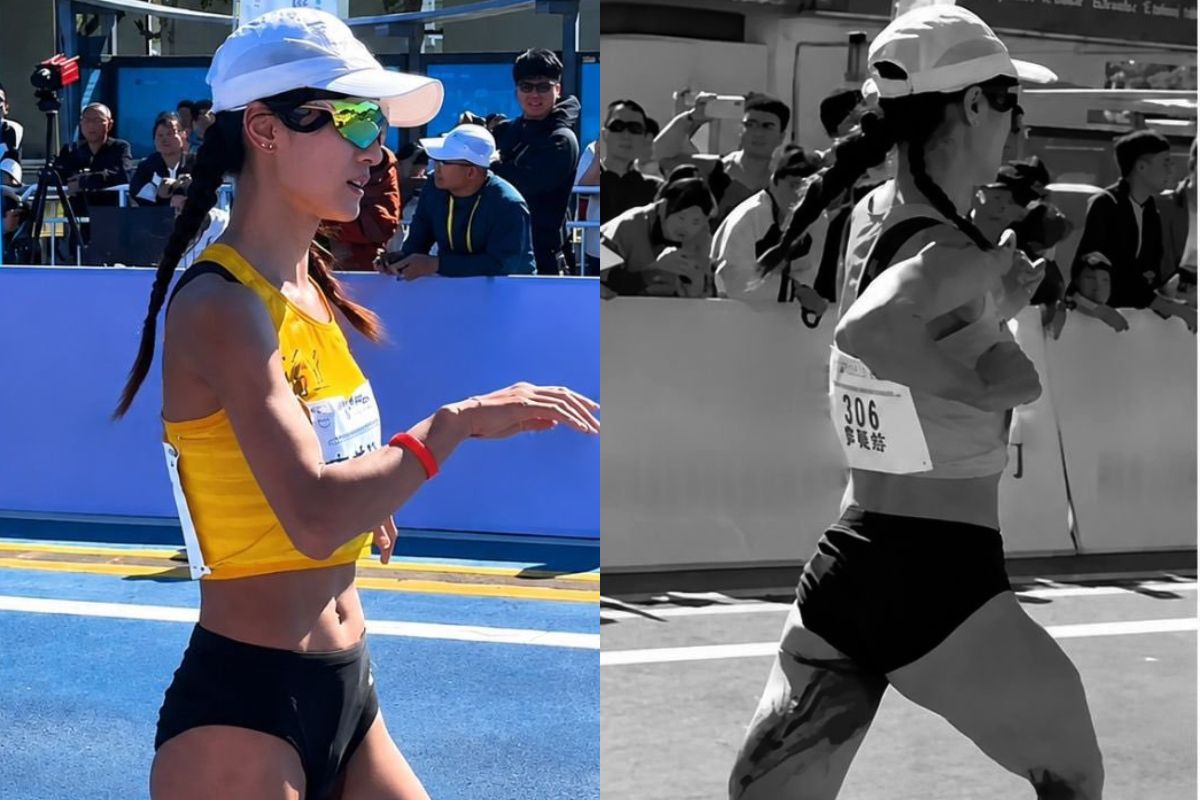 Salut! Li Meizhen Capai Garis Finis Meski Menstruasi di Tengah Maraton