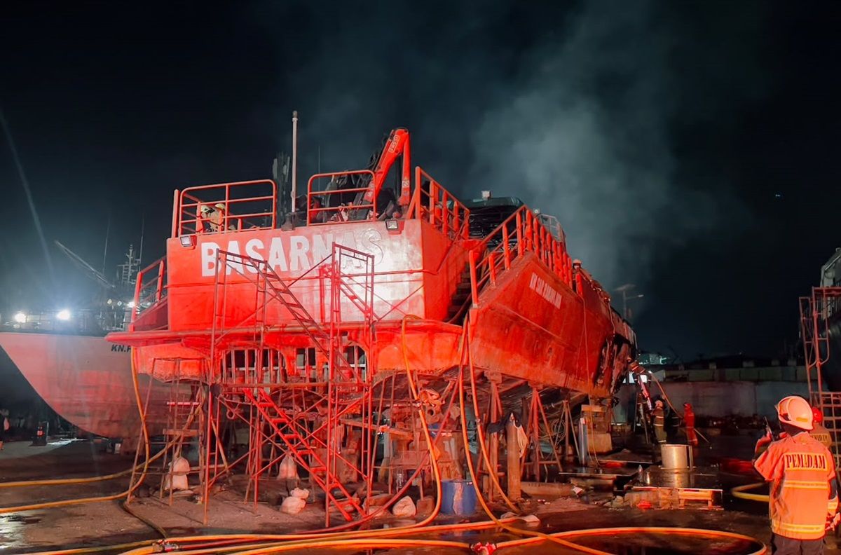 Kapal Basarnas Terbakar di Muara Baru, Polisi Dalami Penyebabnya