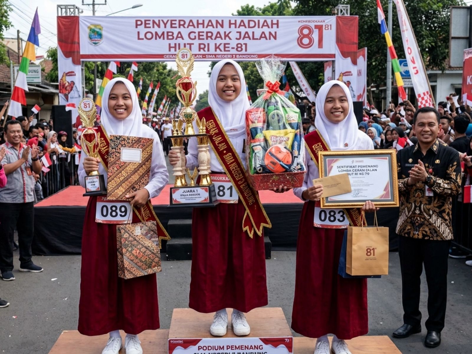 Catat! Jadwal Lengkap dan Rute Gerak Jalan Pelajar SD-SMA HUT RI di Berbagai Kabupaten di Sulawesi Selatan