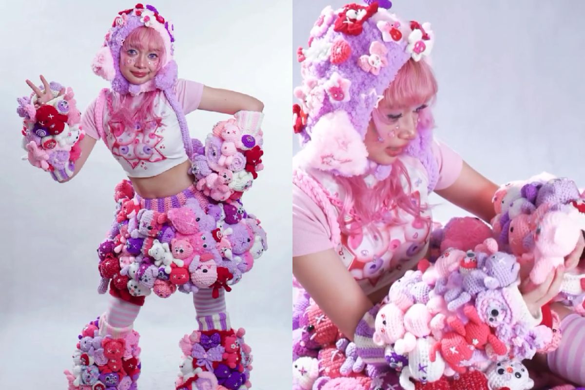Mahasiswi ITB Sulap Crochet Jadi Koleksi Fashion Unik, Gunakan Lebih dari 100 Plushie