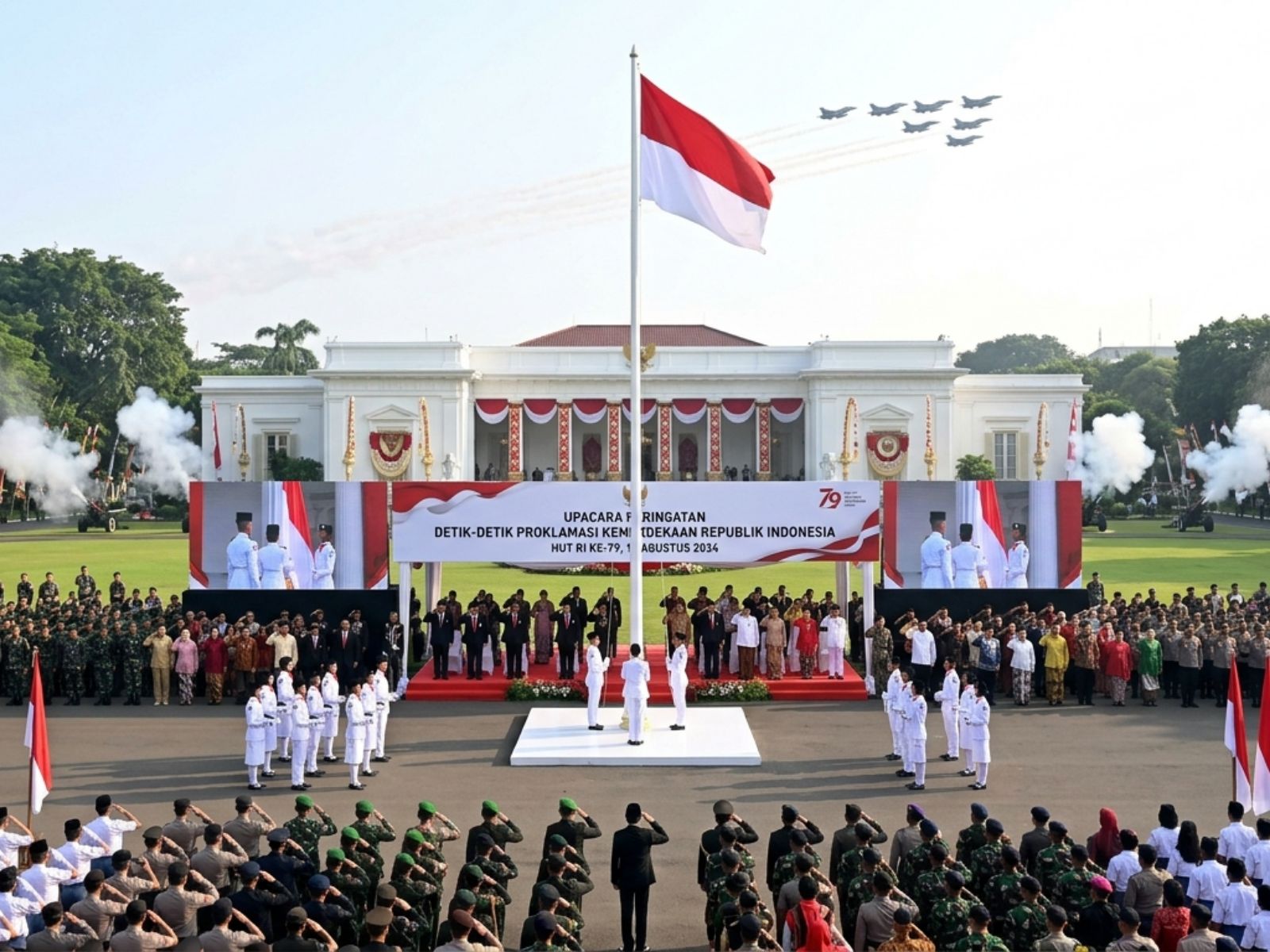 Jadwal Pengibaran dan Penurunan Bendera 17 Agustus di Sulawesi Selatan