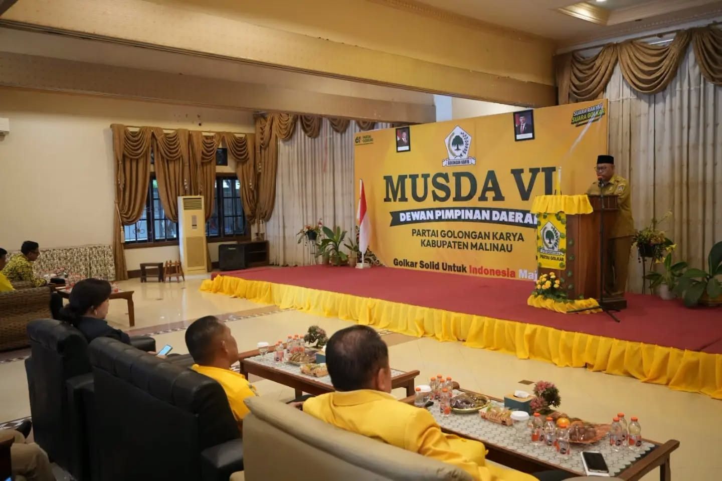 Hadiri Musda VI Golkar, Wabup Jakaria Ajak Partai Politik Bersinergi Bangun Malinau