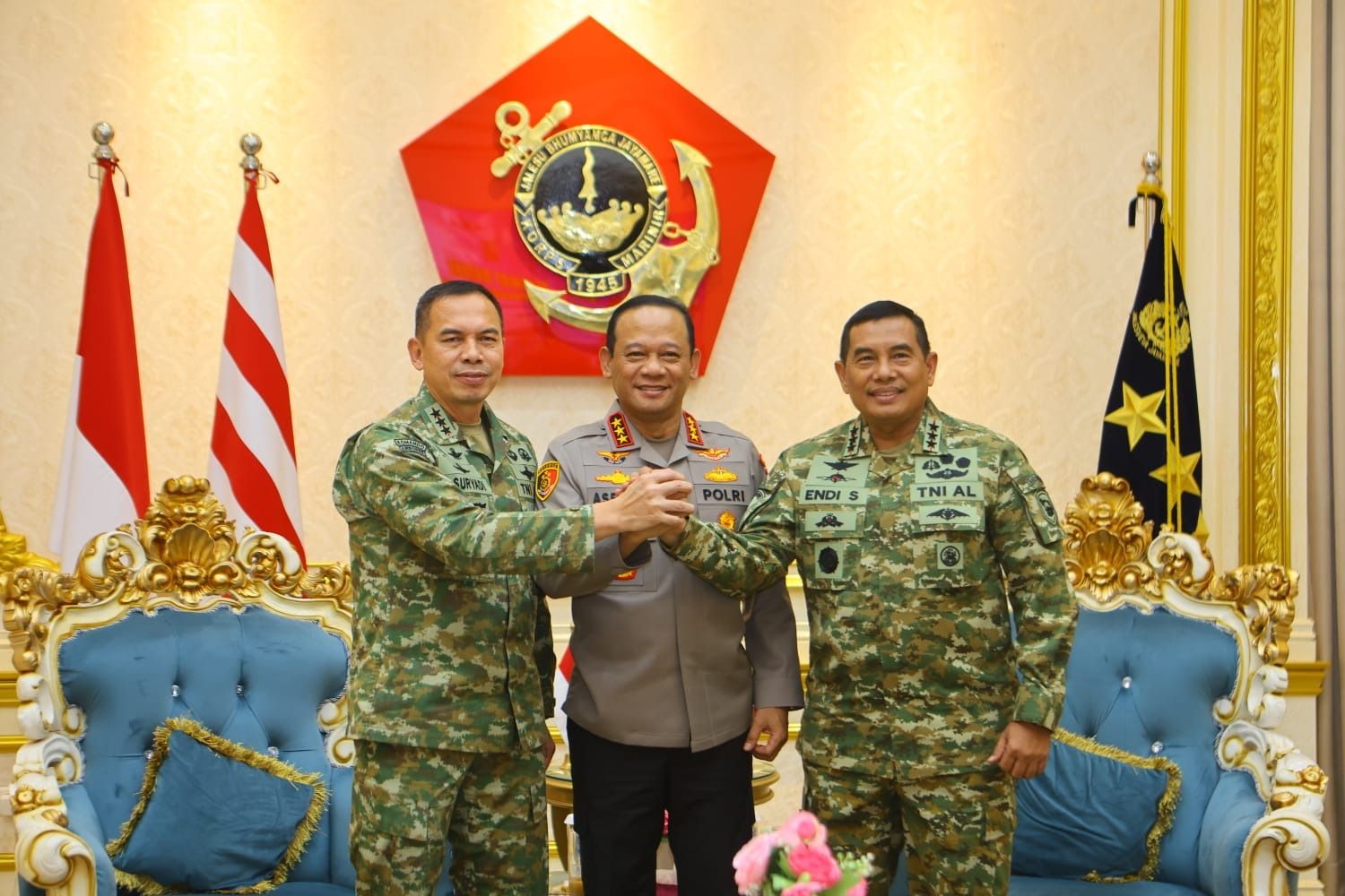 Perkuat Sinergitas, Kapolda Metro-Pangdam Jaya Datangi Markas Marinir