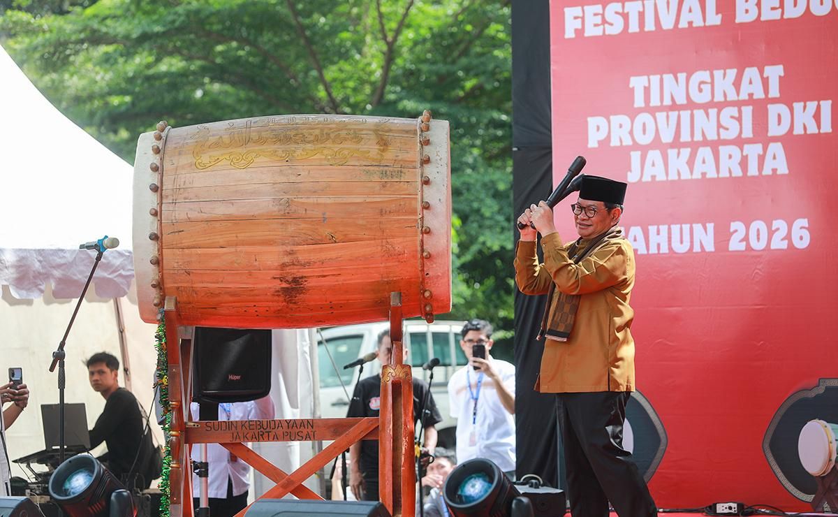 Gubernur Pramono Anung Resmi Buka Festival Tabuh Bedug 2026 di TIM, Rawat Tradisi Asli Jakarta!