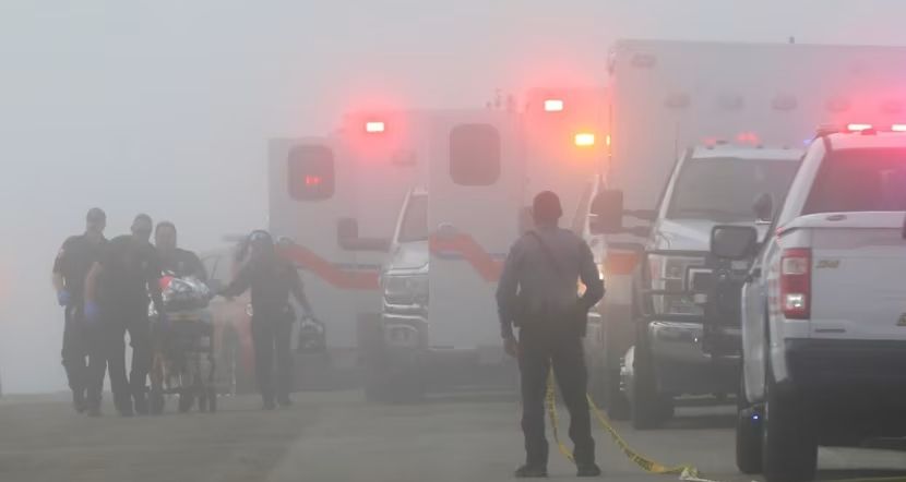 Pesawat Angkatan Laut Meksiko Jatuh di Texas, Lima Orang Tewas