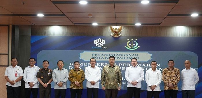 Jaksa Agung dan Menteri PKP Teken MoU Perkuat Pengawasan Program Perumahan Rakyat