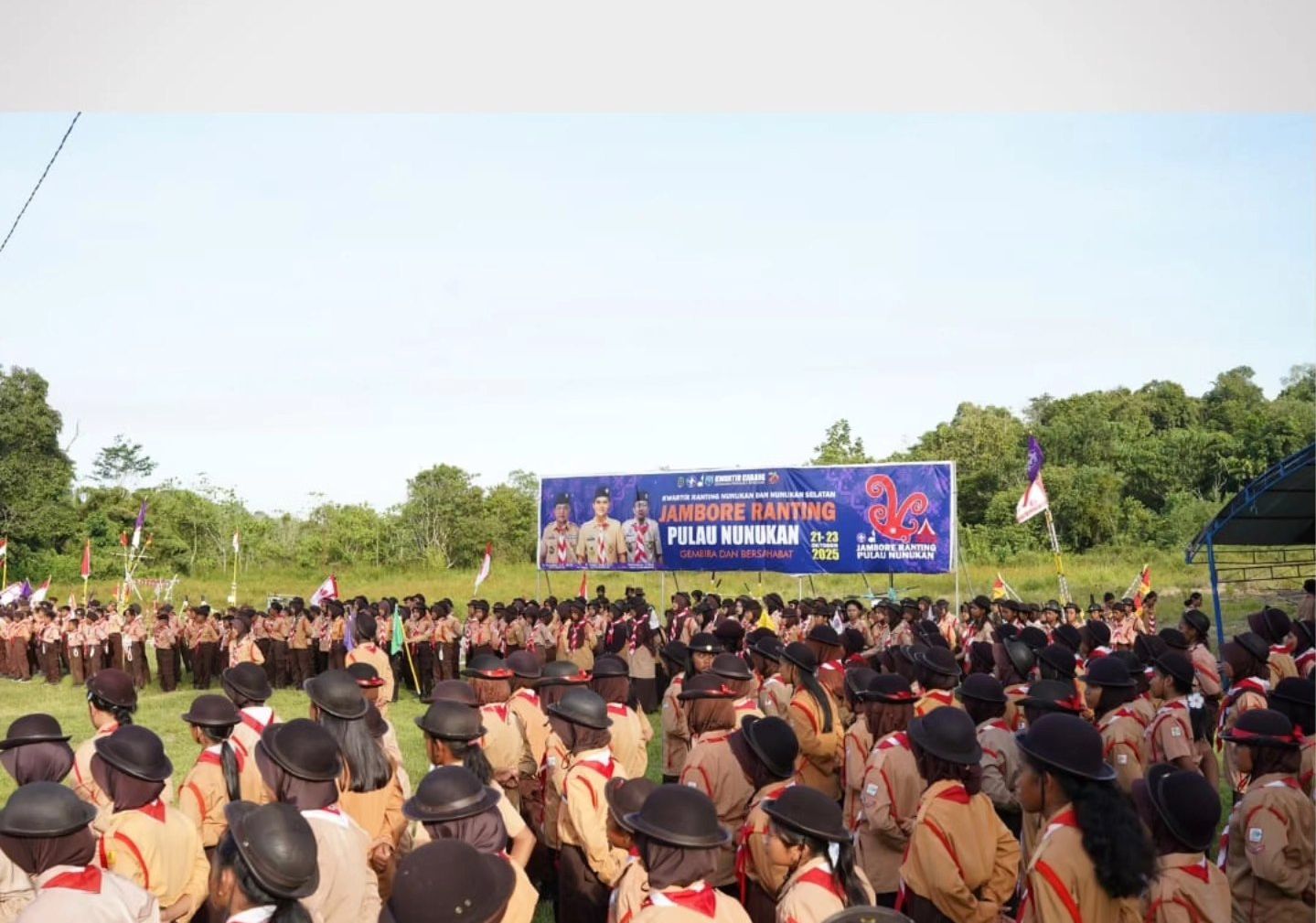 456 Pramuka Penggalang Mengikuti Jambore Ranting di Nunukan