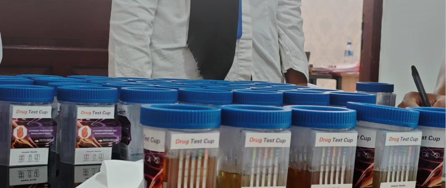 Lapas Nunukan Bersama BNN dan Polres, Melaksanakan Tes Urine Bagi Pegawai serta WBP
