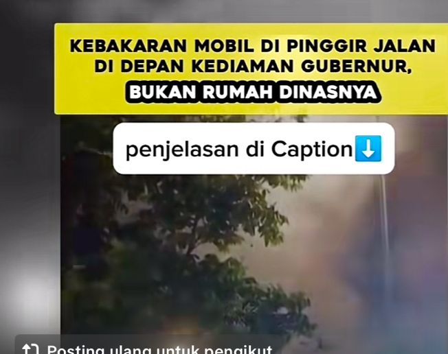 Rumah Gubernur Riau di Isukan Terbakar, Ini Faktanya