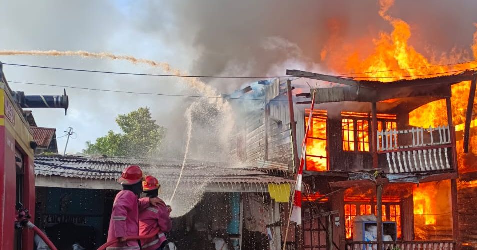 3 Rumah di Nunukan Ludes Terbakar Senin Pagi