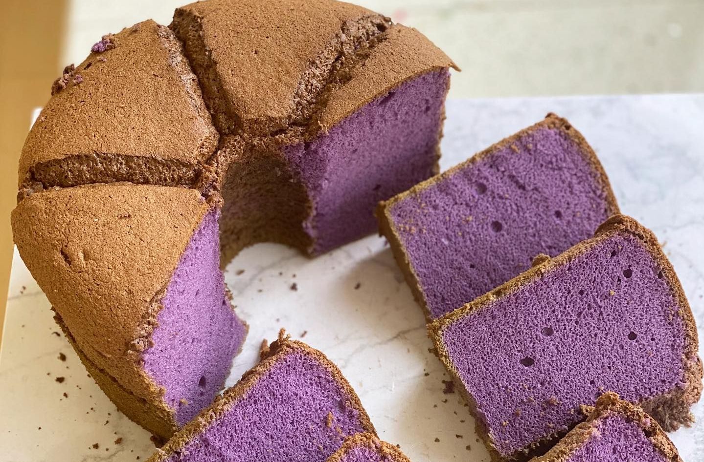 17 Ide Nama Usaha Chiffon Cake Taro yang Aesthetic