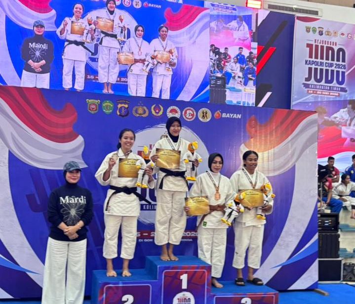 Polwan Polda Kaltara Raih Medali Perak di Judo Kapolri Cup 2026, Harumkan Nama Satuan
